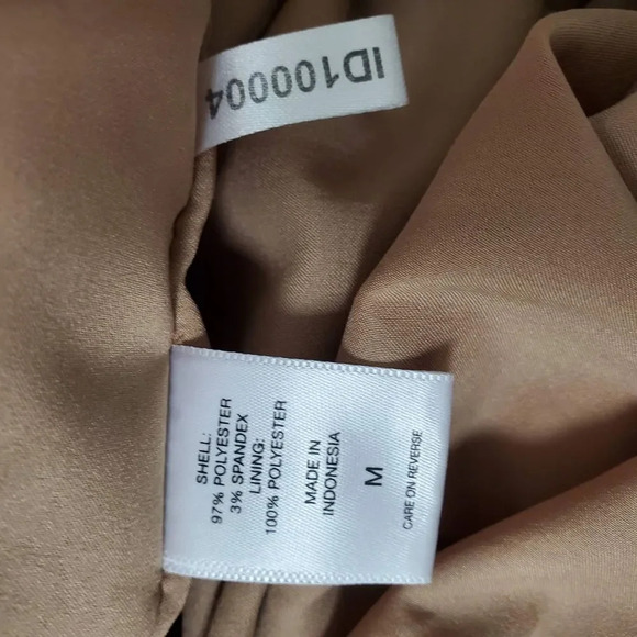 NY & CO | Coral Tan Lined A-line Dress Med - Picture 10 of 10